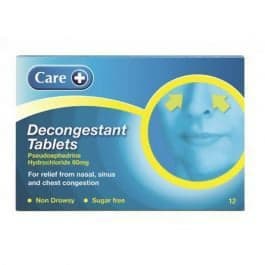 Care Decongestant Tablets 60mg (12)