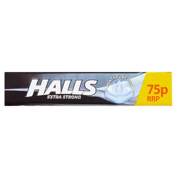 Halls Extra Strong Menthol Action Sweets